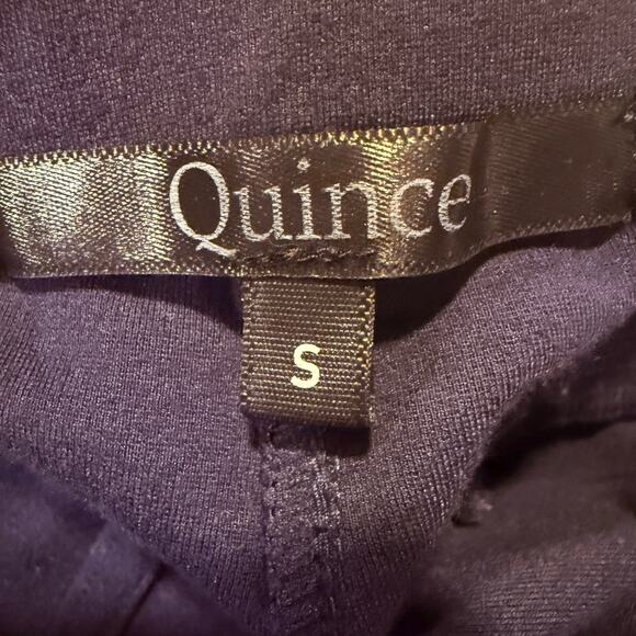 Quince Navy Blue Straight Leg Dress Pants Ultra Stretch Work Trousers Small - Picture 3 of 7